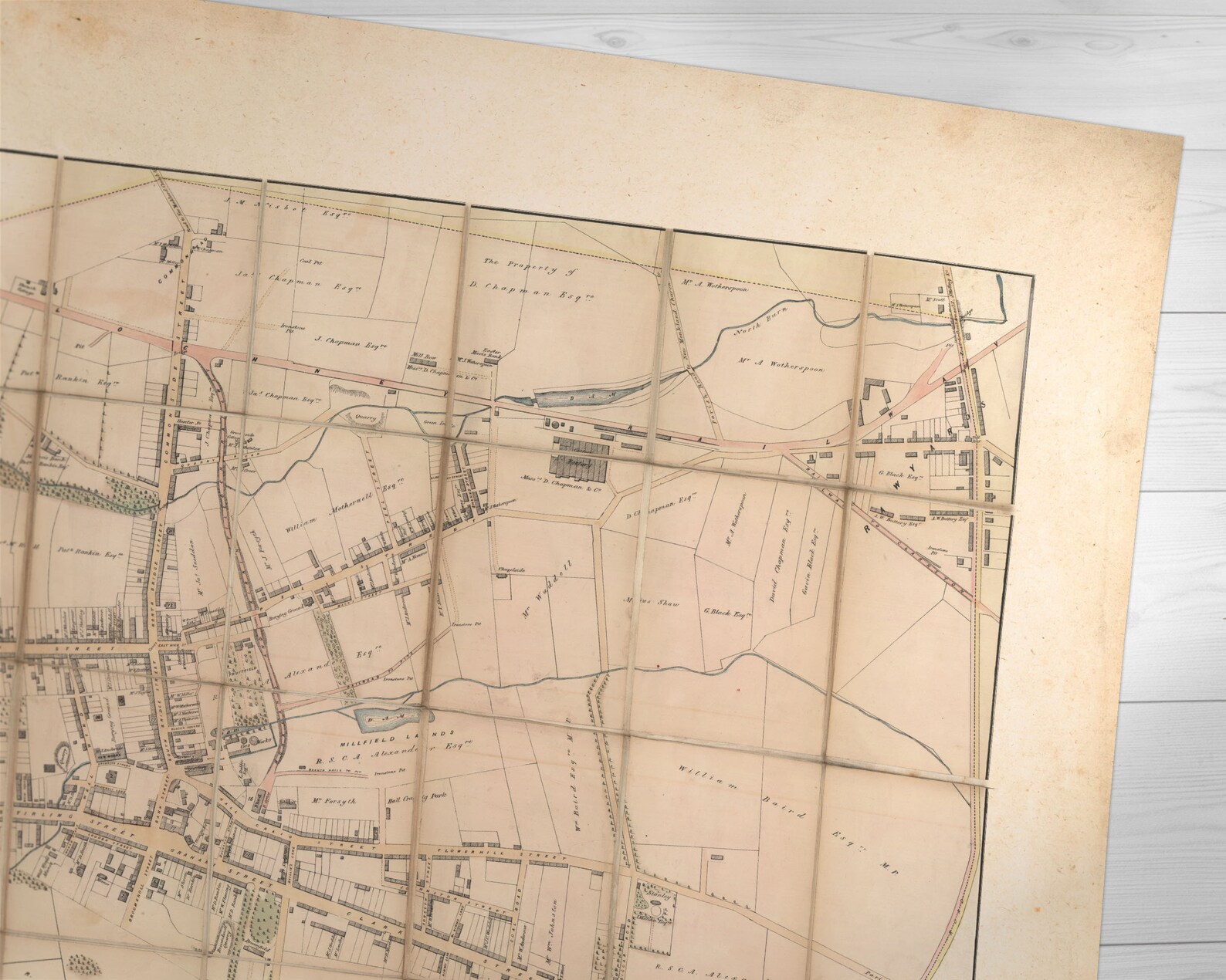 Old Map of Airdrie Old Map Print Airdrie Old Map, Airdrie Vintage Map