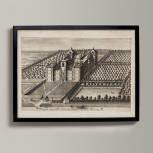 Hebriot's Krankenhaus - George Hebriot's Schule Edinburgh - Heriots Edinburgh Geschenk, Poster, Kunstwerk, Historischer Reproduktionsdruck, George Hebriot