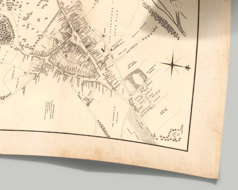 Old Map Of Selkirk Old Map Print Selkirk Old Map Selkirk Etsy