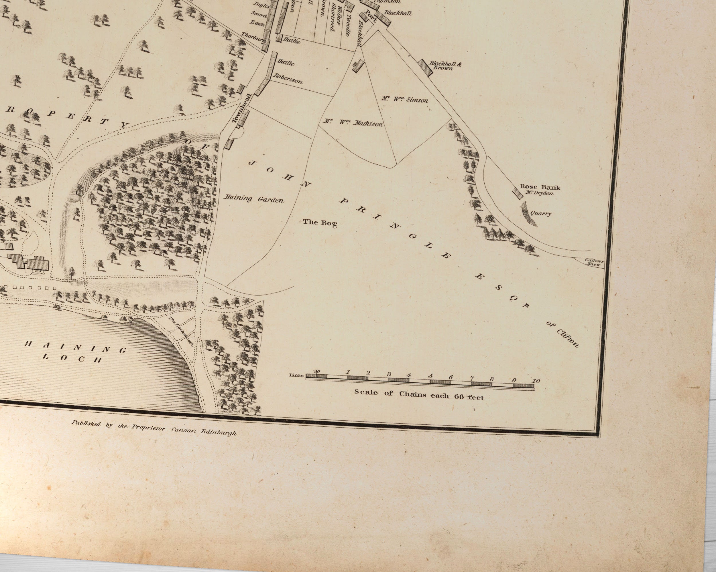 Old Map of Selkirk Old Map Print Selkirk Old Map, Selkirk Vintage Map