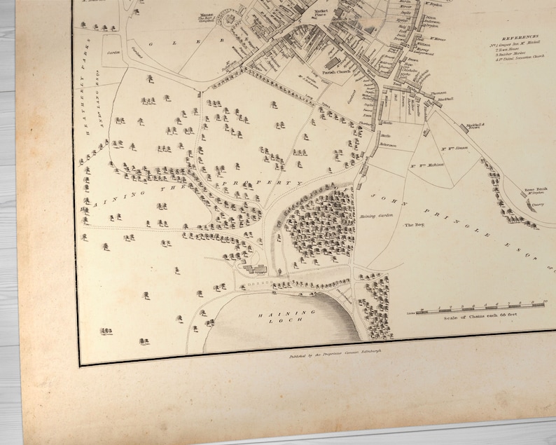 Old Map of Selkirk Old Map Print Selkirk Old Map, Selkirk Vintage Map