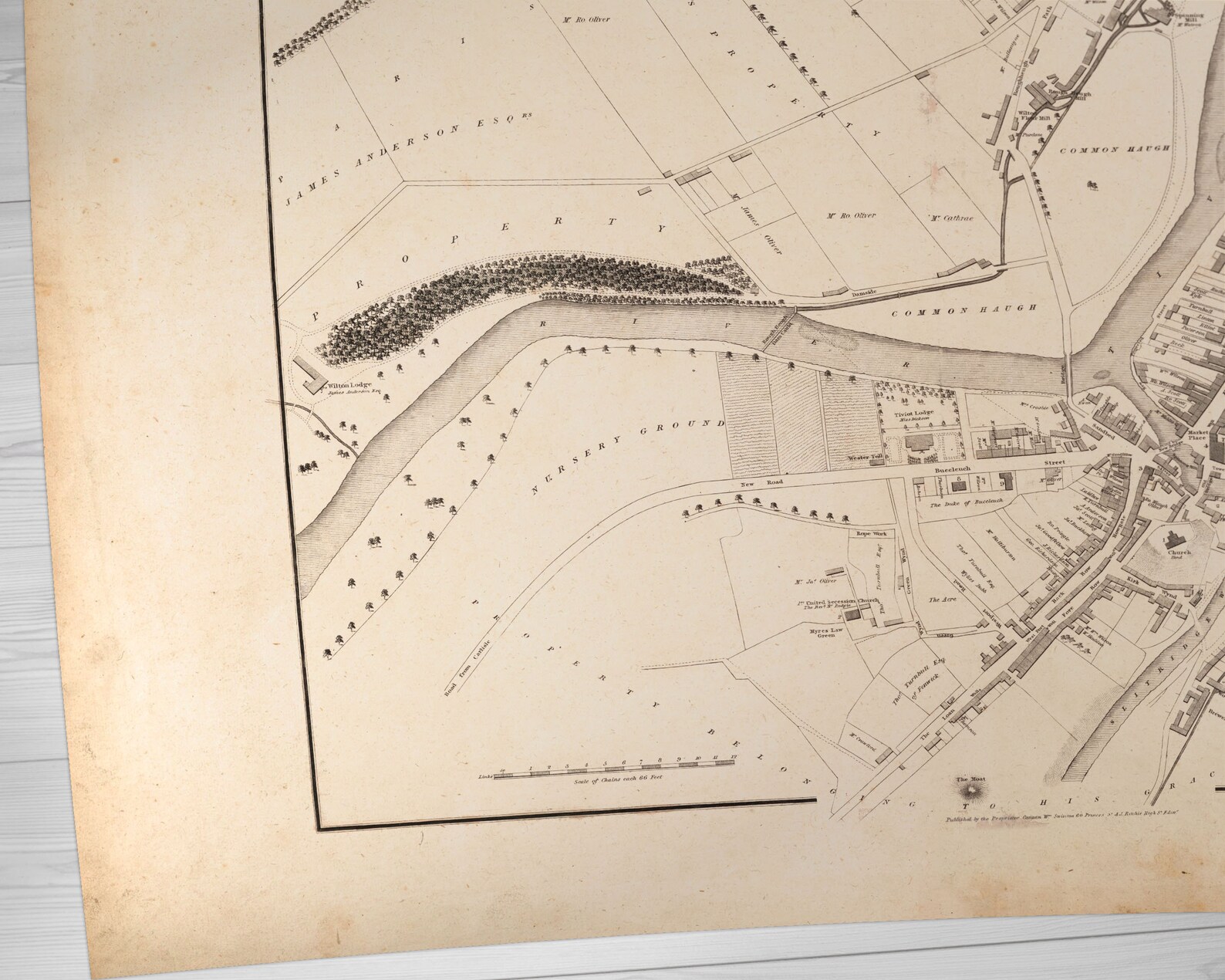 Hawick Old Map Giclée Fine Art Print Antique Town Plan Etsy UK