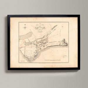 Old Map Of Burntisland | Old Map Print | Burntisland Old Map, Burntisland History, Burntisland Scotland, Framed Map