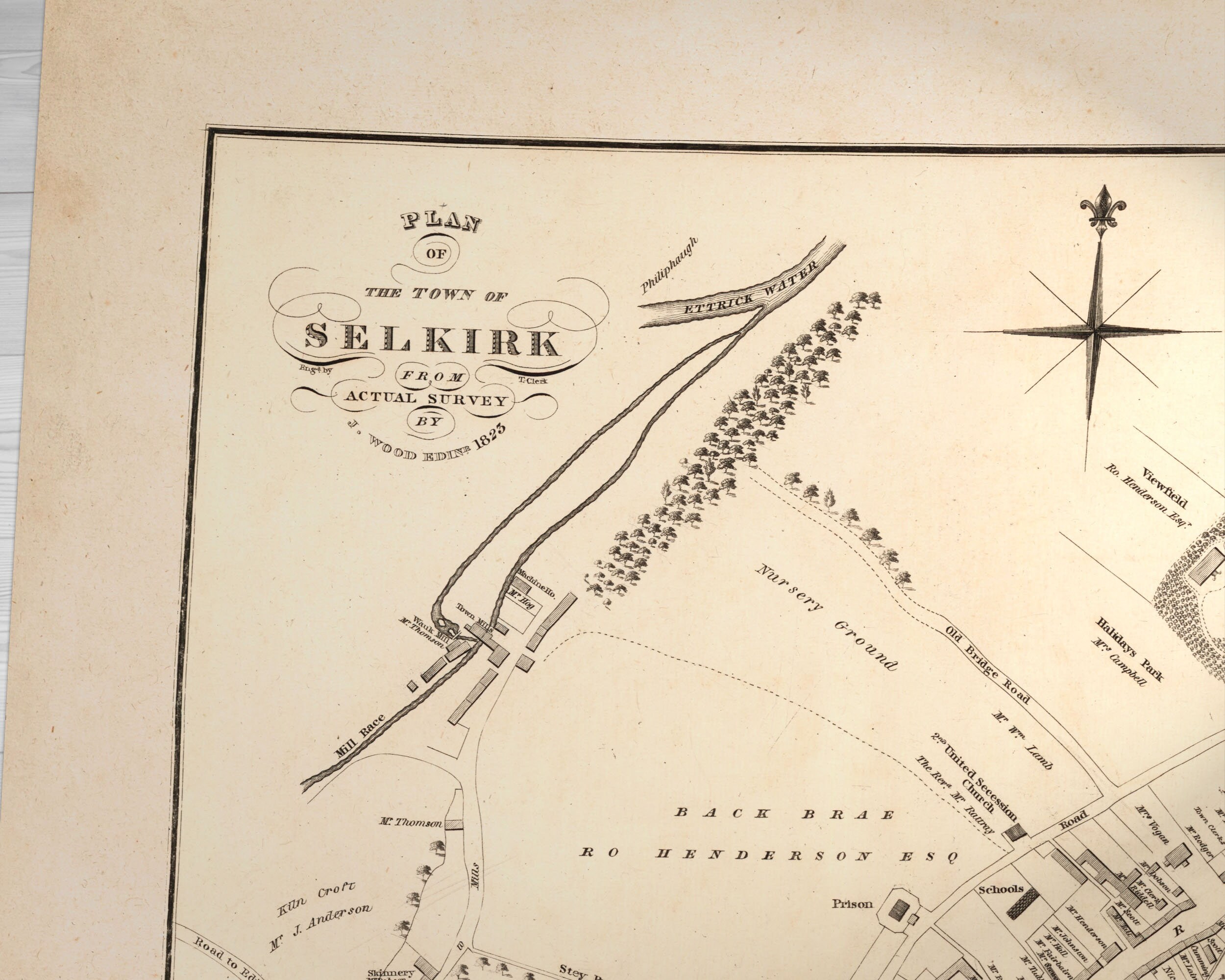 Old Map of Selkirk Old Map Print Selkirk Old Map, Selkirk Vintage Map