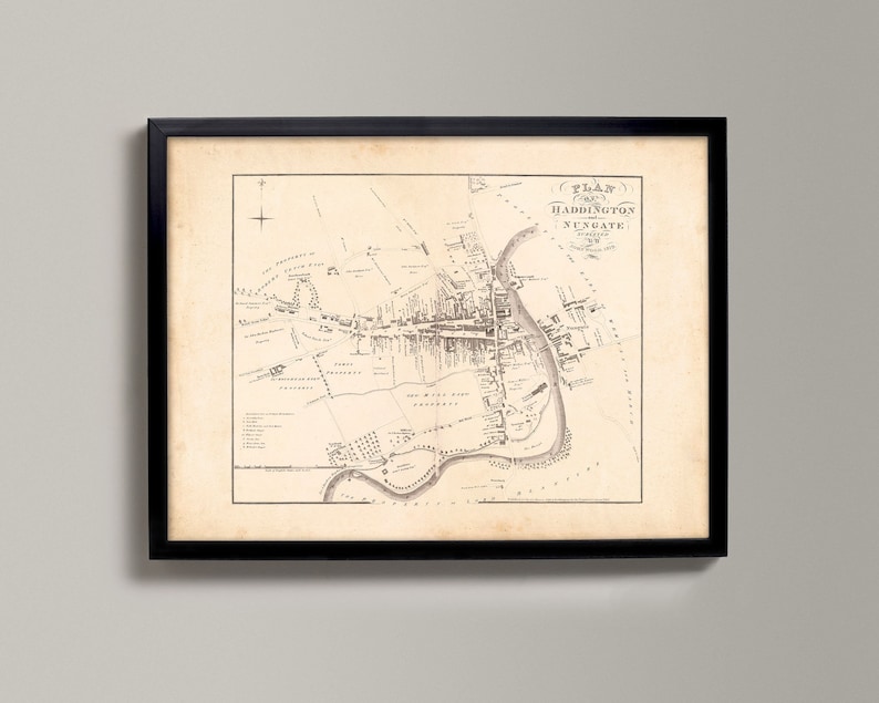 Haddington, Scottish Borders Historical Scottish Town Drawing
