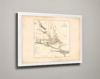 Old Map Of Peebles | Old Map Print | Peebles Old Map, Peebles Vintage Map, Peebles Historic Map, Peebles Framed Art