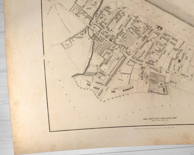 Old Map of Portobello Edinburgh Fine Art Print Old Town Etsy Israel