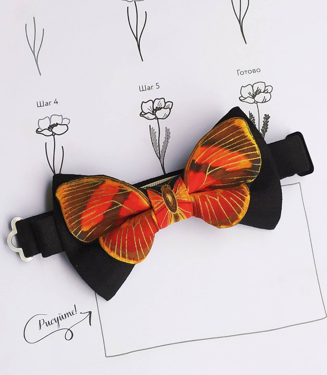 Butterfly Bow Tie Etsy