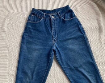 VINTAGE 1990s Gitano High Waist Taper Straight Leg Long Jeans size 10
