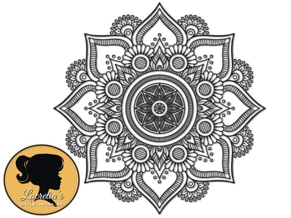 Free Free 275 Monogram Flower Mandala Svg SVG PNG EPS DXF File