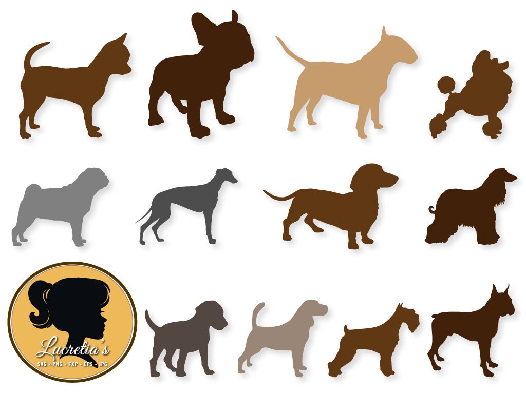 Download Dogs Silhouette Dogs Svg Chihuahua svg Poodle for | Etsy