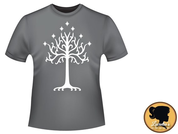 Las Siluetas Del Senor De Los Anillos Arbol Blanco De Gondor Etsy
