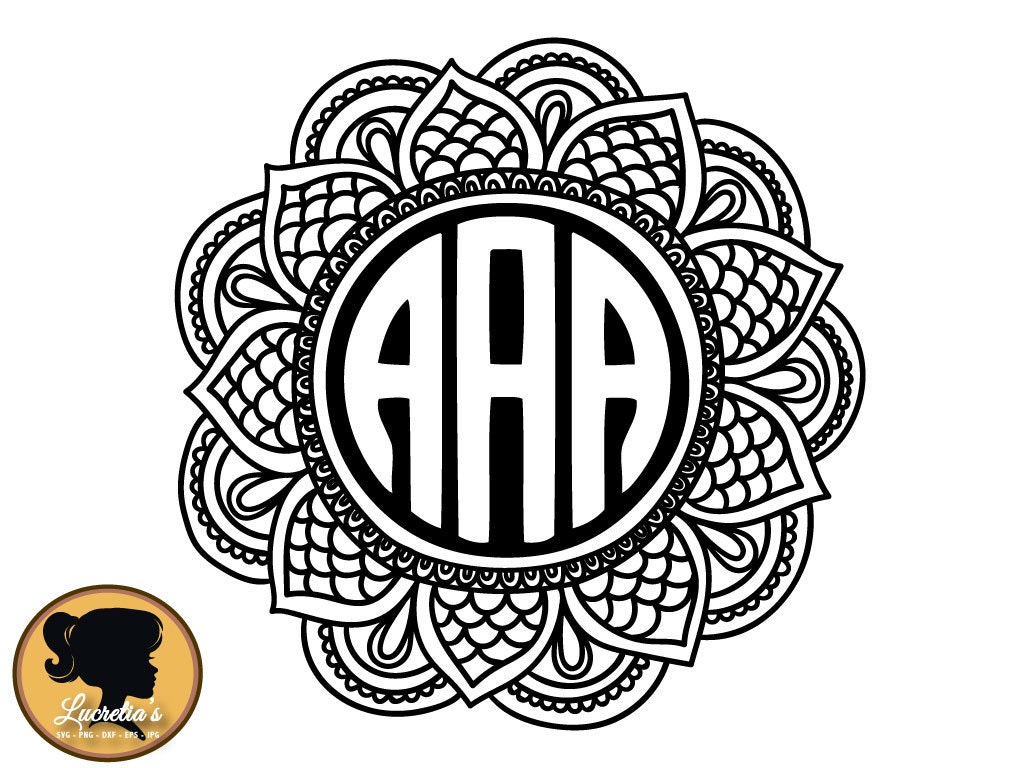 Download Monogram mandala monogram is not included SVG Cut Files ...