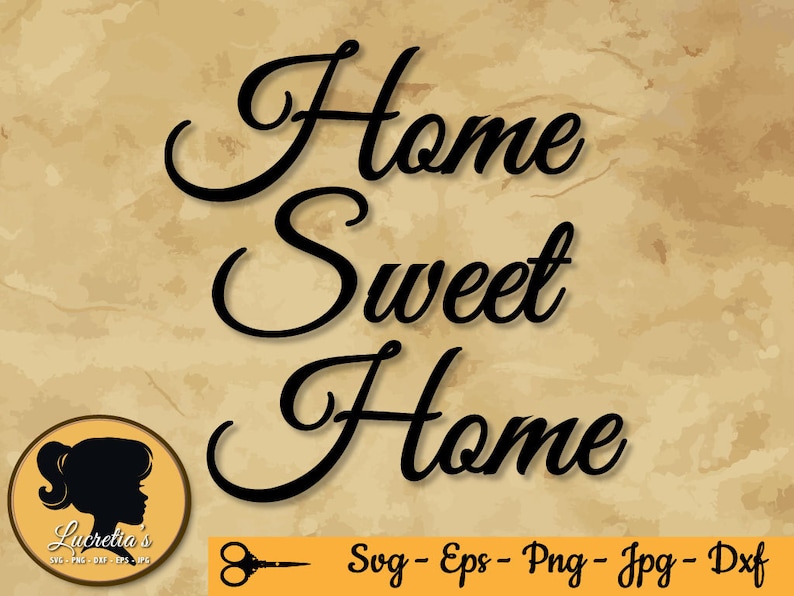 Download Home sweet home Silhouette Home Sweet home SVG zipped | Etsy
