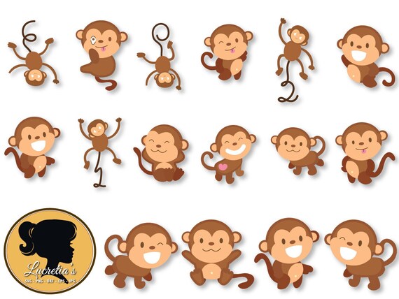 Download Monkey Svg Silhouette Monkey Funny Svg Animals Svg Etsy