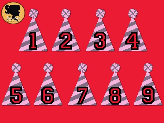 Download Birthday Number Silhouette Birthday Hat Cap Party Svg ...