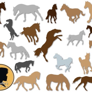 Polo Svg- Horse svg silhouette pack - Animals silhouette- (zipped .eps .pdf .dxf .svg and .studio file) vector cutting files