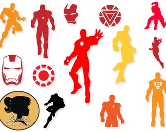 Hombre del hierro SVG, Iron man Clip Art, descargar Digital para Silhouette Cameo o Cricut, vectoriales, Imágenes Prediseñadas, svg