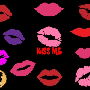 kiss me Svg,Kiss Me, Lips SVG , Lips Design , Instant Download,Cut Files For Cricut, SVG DXF Png Eps Jpg files