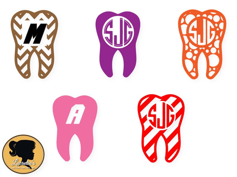 Download Dentist Tooth SVG Cut Files Dentist Tooth Monogram Frames for | Etsy