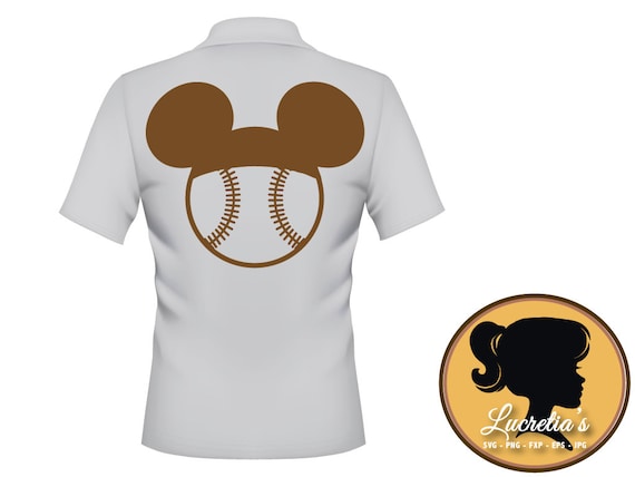 Mickey Baseball SVG, Mickey Baseball Dxf, Mickey Baseball Clipart 