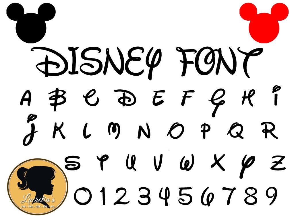 Download Disney Font Svg Instant Download Disney Cut File Font | Etsy