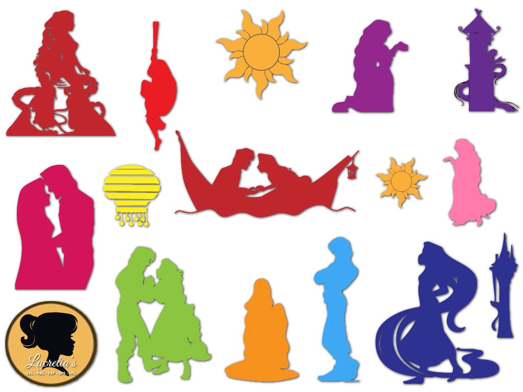Rapunzel And Flynn Silhouette