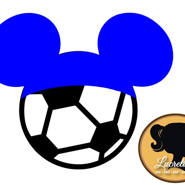 Mickey Soccer SVG, Mickey Soccer dxf, Mickey Soccer clipart, SVG files for Silhouette Cameo or Cricut, vector, svg, dxf eps