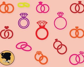 engagement ring svg file, wedding diamond ring svg , Ring svg, clipart, SVG files for Silhouette Cameo or Cricut, vector, svg, dxf eps