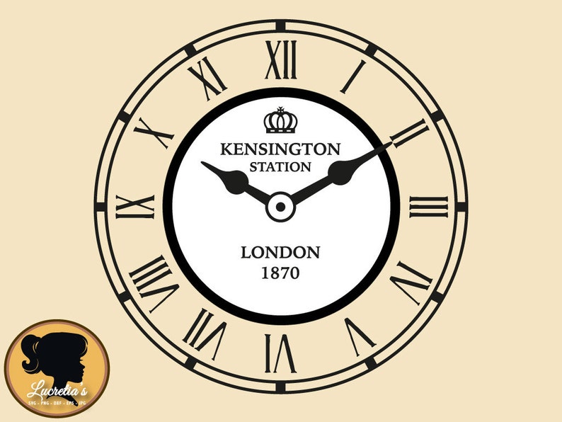 Antique Vintage England London Clock SVG Cut Files for Vinyl Etsy