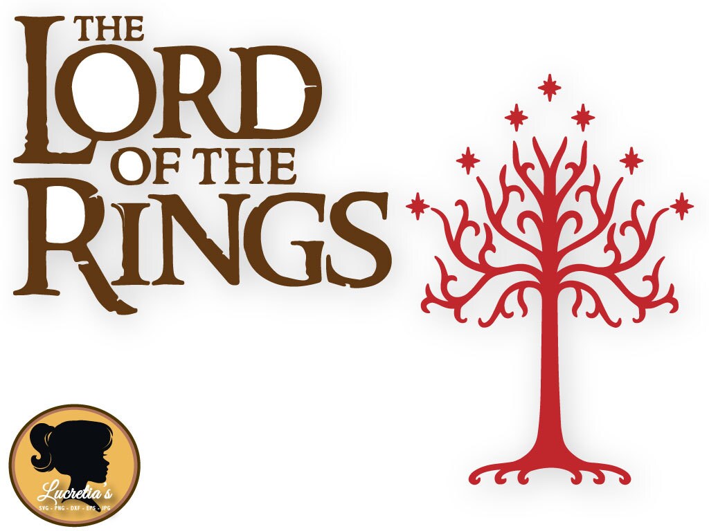 The Lord Of the Rings  silhouettes,  white tree of gondor vector The Lord Of the Rings Svg Cameo or Cricut,  svg, vector, svg, dxf eps