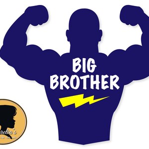 Big Brother, Brother,  Big Brother silhouette  dxf,  SVG files for Silhouette,Body Builder Big Brother silhouette ,vector, dxf eps