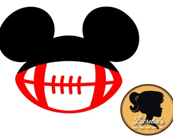 Mickey Football SVG, Mickey Football dxf, Mickey Football  clipart, SVG files for Silhouette Cameo or Cricut, vector, svg, dxf eps