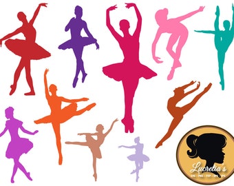 Dancer, Ballet, Modern Dance, Clipart, SVG, Vector, ai,png, eps, png, dxf, Template,Overlays, Silhouettes