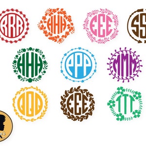 Monogram Frame SVG Cut Files for Vinyl Cutters, Screen Printing, Silhouette, Die Cut Machines, & More