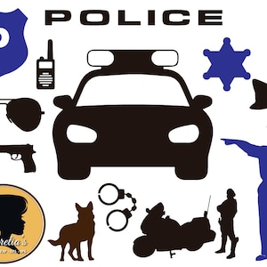 Police , Police svg, Police Silhouette, Police Car, Police officer svg,  SVG files for Silhouette Cameo or Cricut, vector, .svg, dxf eps