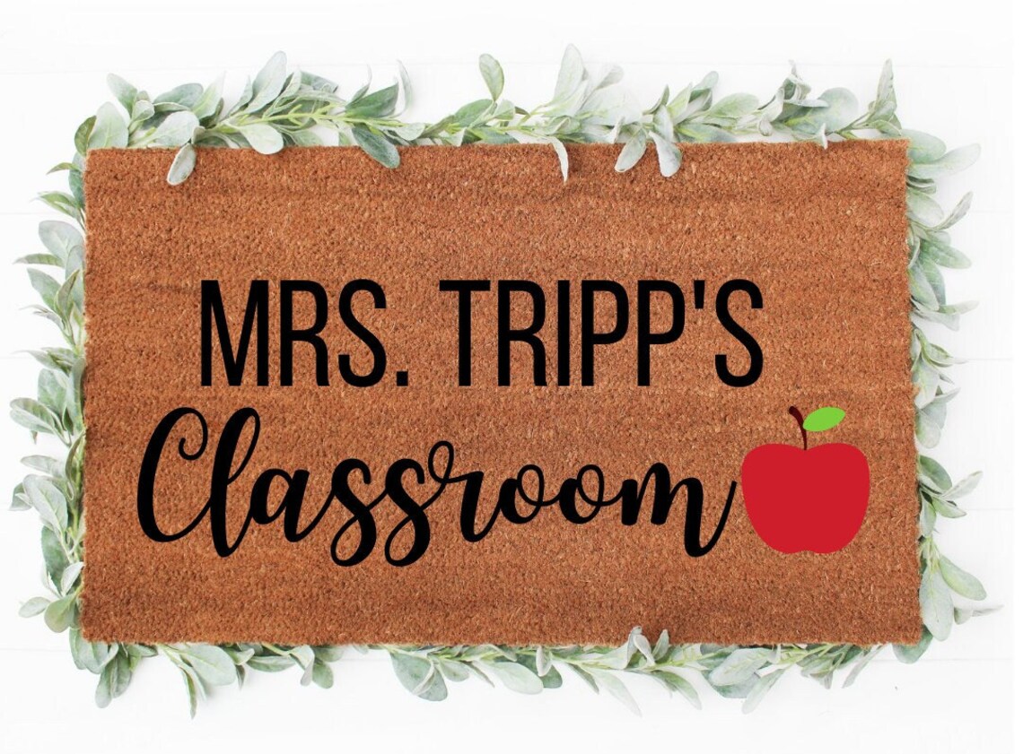 Classroom Doormat Teacher Doormat Personalized Doormat Etsy