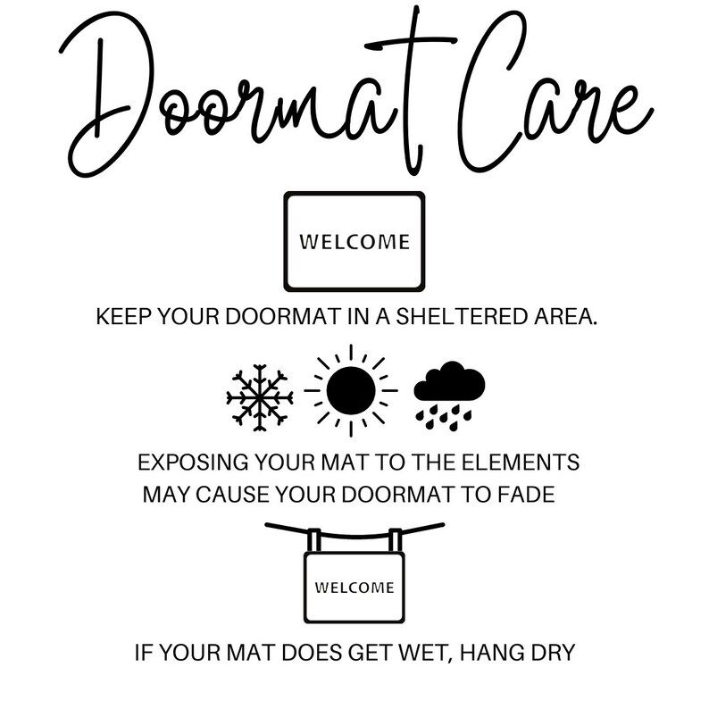 Boho Rainbow Doormat Boho Doormat Spring or Summer Etsy