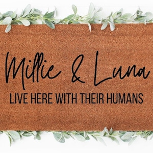 Dog/Cat Doormat - Doormat - Personalized Doormat - Pets Doormat - Christmas Gift Doormat