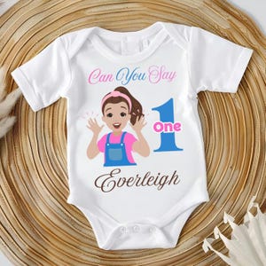Can You Say 1, 2, or 3 Ms. Rachel Onesie