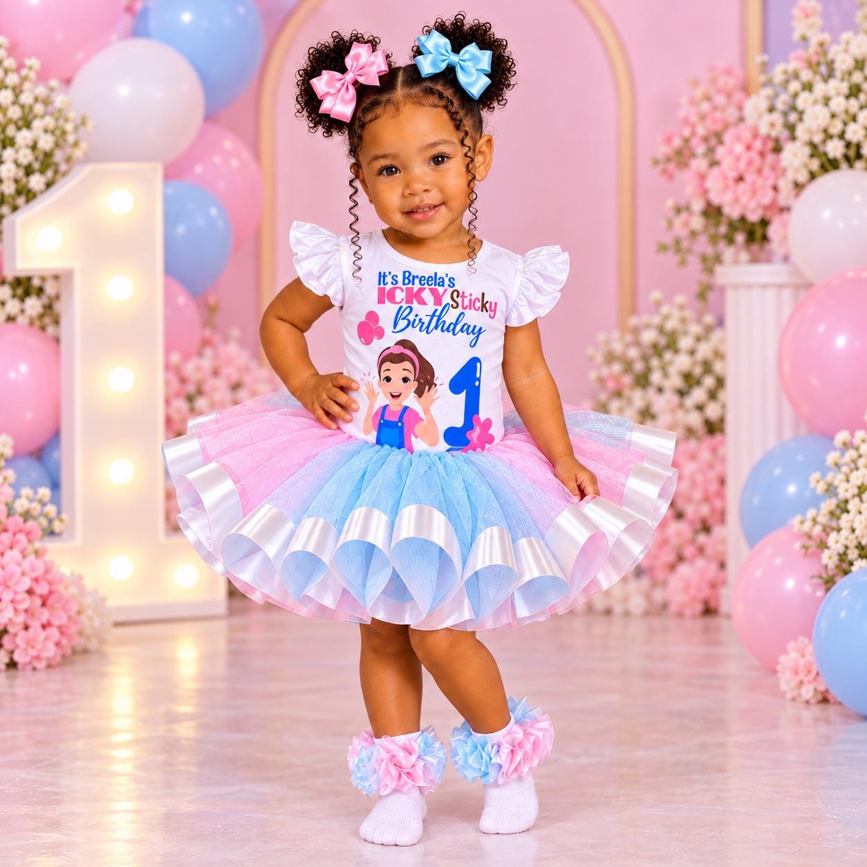 tbbc birthday dress MSR Toddler Outfit Dress Fit:Petite a hint of sparkle Navy Blue Midi A-line Pink category:La Donna