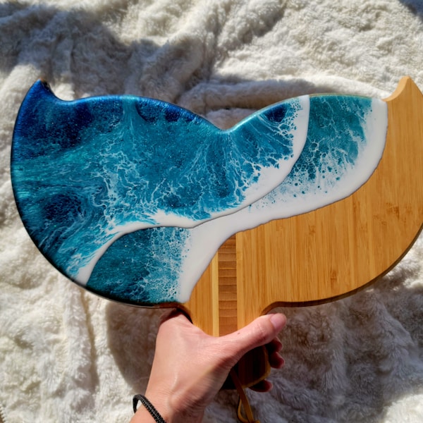 Whale Resin Cutting Board Etsy