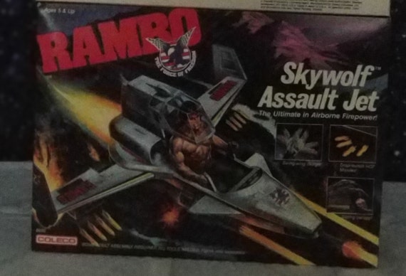 Coleco Rambo Skywolf Assault Jet Etsy etsy