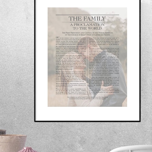11x14 Family Proclamation to the World LDS Art Instant - Etsy
