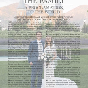 Family Proclamation Poster Proclamation to the World with Custom Family Photo LDS image 6