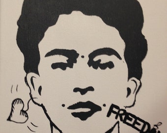 Frida Stencil Original Painting