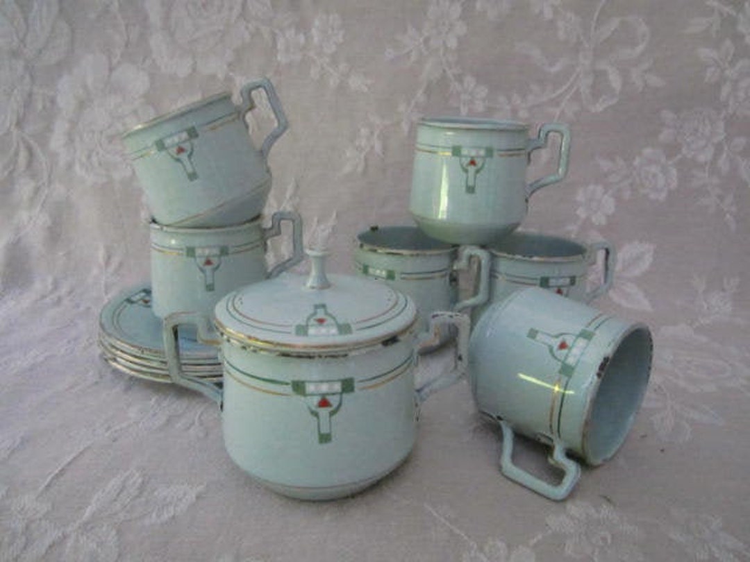 Ancienne Dînette Art Déco , Japon, Jamais Jouée