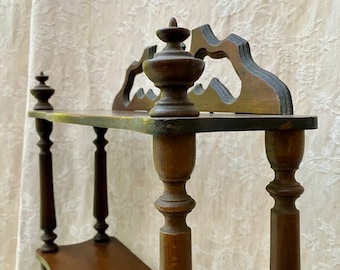 VERSATiLE 19th FRENCH WooDEN SHELF/SHELVEs FiNiALS/BALUsTERs Standing / Hanging Storage Display Cutout PEDiMENT SHABByCHiC HoME B.RooM DECoR