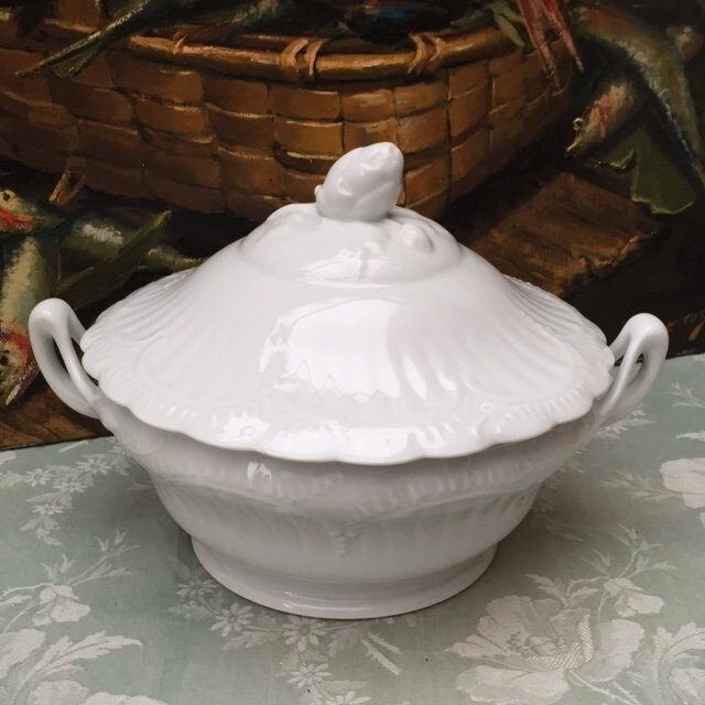 CHANDELIER LIMOGES PORCELAINE BLANCHE SEVRES 16X9 - Maison de la Porcelaine