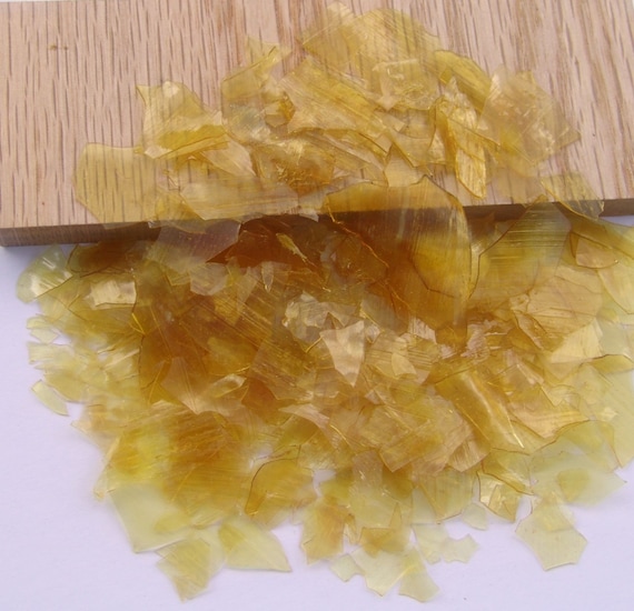 Dewaxed Super Blonde Shellac Flakes 1/4 Lb, or 4 Oz, Quality